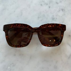DIFF dark tortoise sunglasses. New!